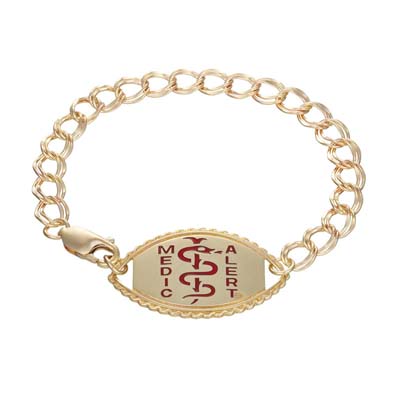 Image for Santa Rosa Elite Medical ID Bracelet 14k Gold