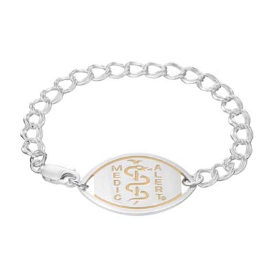 Image for Santa Rosa Medical ID Bracelet Sterling Silver